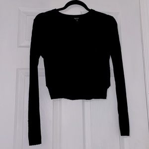 Aritzia Babaton Ribbed Crop Sweater